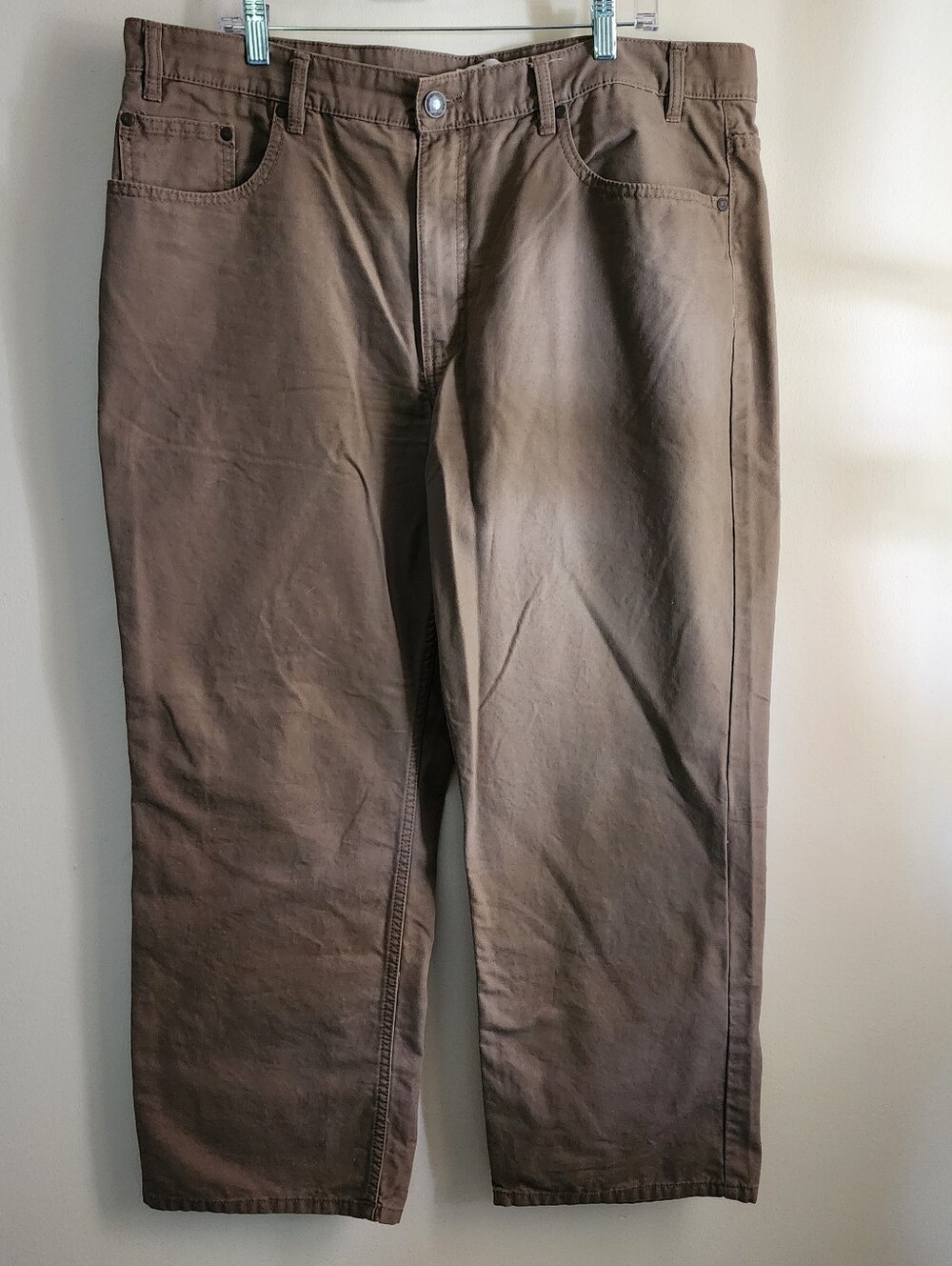 Blue Mountain Men's Size 40x30 Brown Casual Jeans